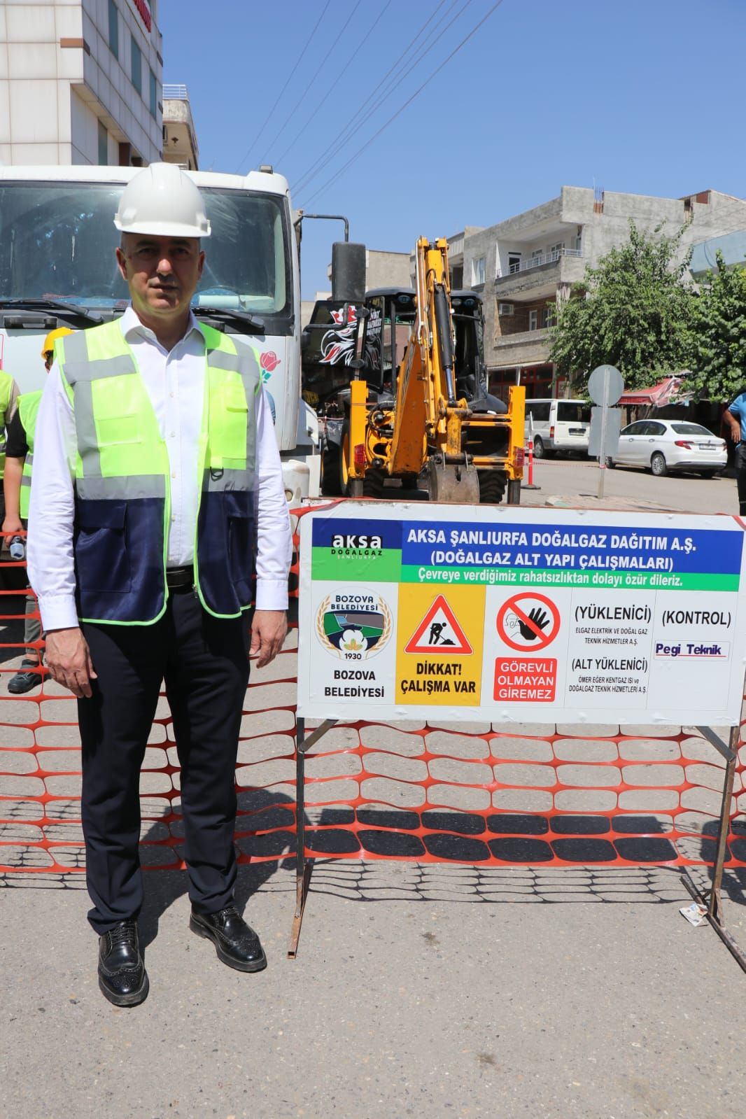 Bozova’da Doğalgaz için ilk kazı yapıldı!