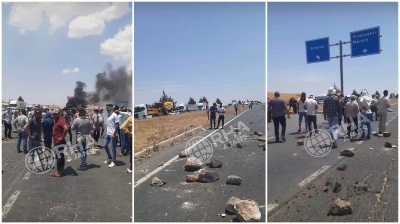 Şanlıurfa’da çiftçiler DEDAŞ’ı protesto etti: İpekyol’nu trafiğe kapattı