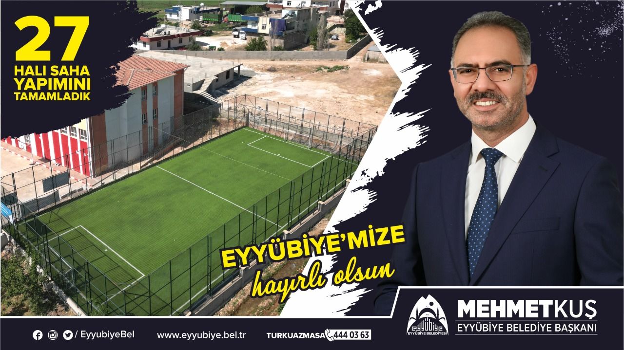 Eyyübiye’de 27 Halı Sahanın Tamamı Hizmete Sunuldu