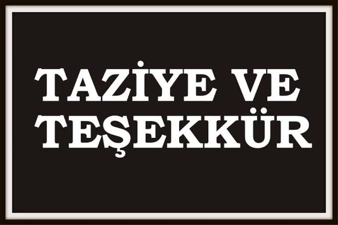 Habip Çadırcı’dan Taziye Teşekkür Mesajı