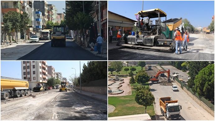 Eski Urfa Caddesi Sıcak Asfaltla Buluştu