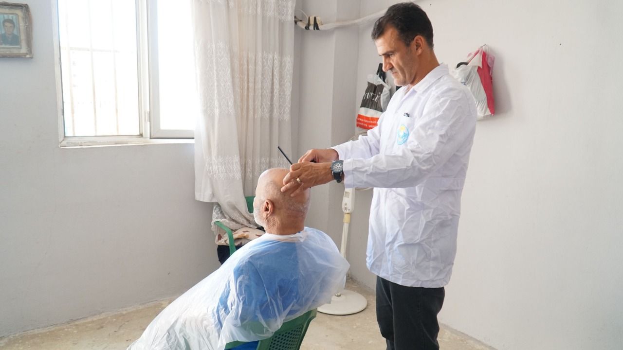 Haliliye Beleidyesi’nde evde bakım hizmeti devam ediyor