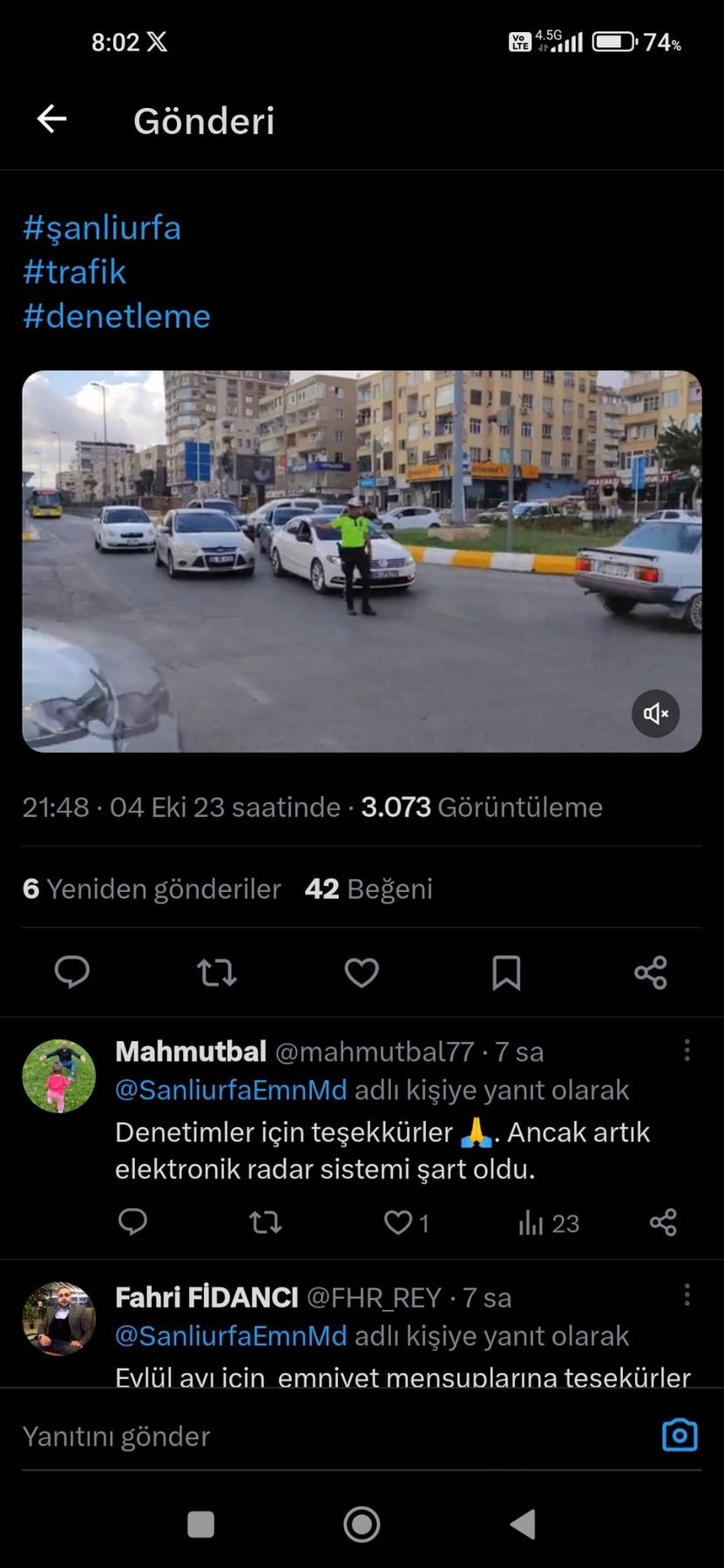 Şanlıurfa ‘da asayiş ve trafik denetimleri: Kurallara uymayan sürücülere ceza yağdı