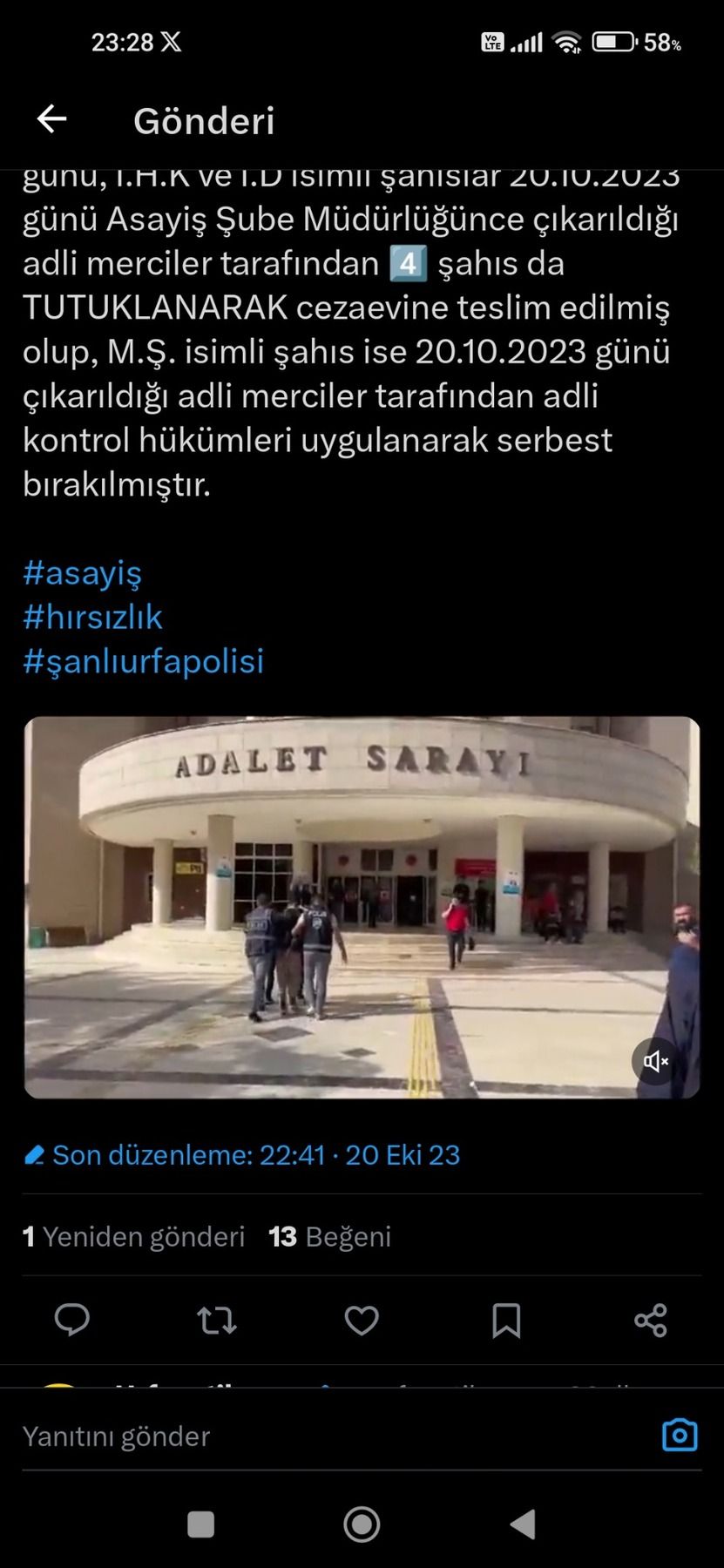 Şanlıurfa’da kablo hırsızlığı iddiasıyla 4 şüpheli tutuklandı