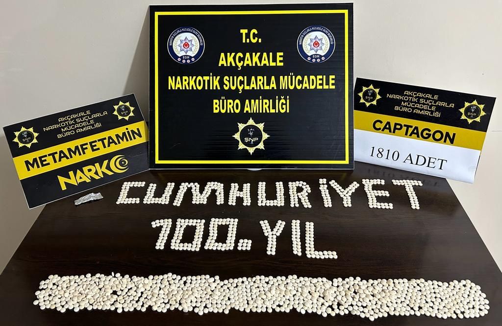 Şanlıurfa’da yüzlerce uyuşturucu hap ele geçirildi