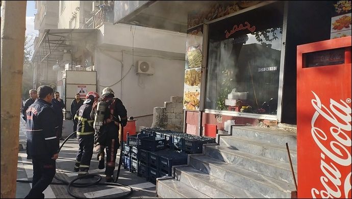 Şanlıurfa’da işyeri yangını