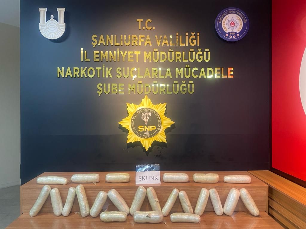 Şanlıurfa’da Uyuşturucu operasyonu: 1 gözaltı