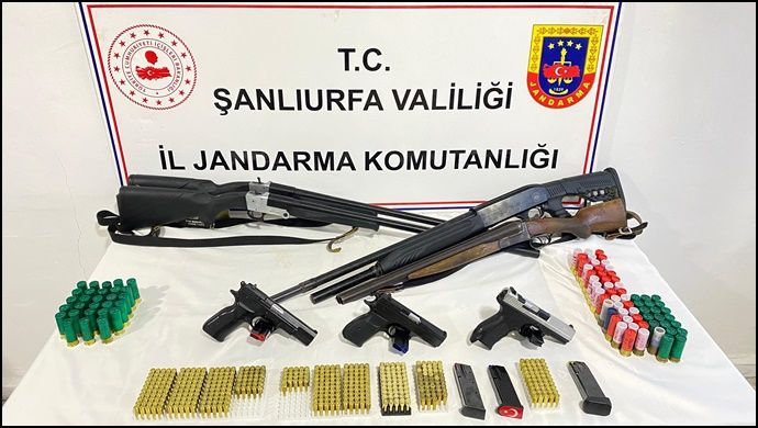 Şanlıurfa’da silah kaçakçılarına operasyon: 5 gözaltı 