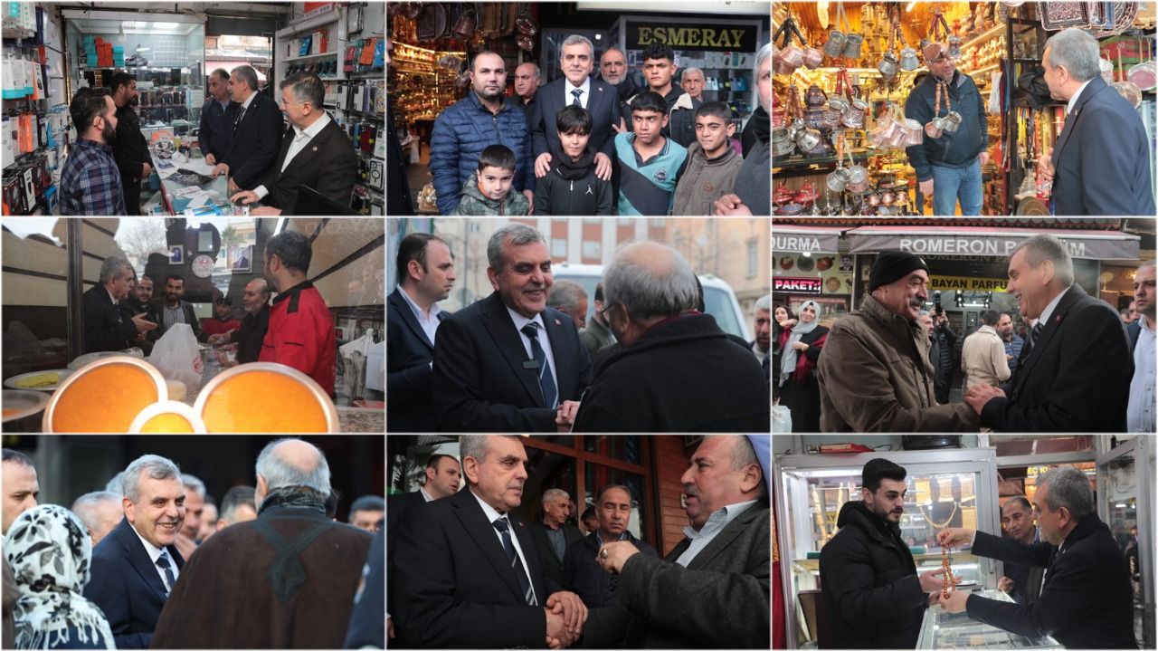 Başkan Beyazgül ve Milletvekili Cevheri ‘den esnaf ziyareti