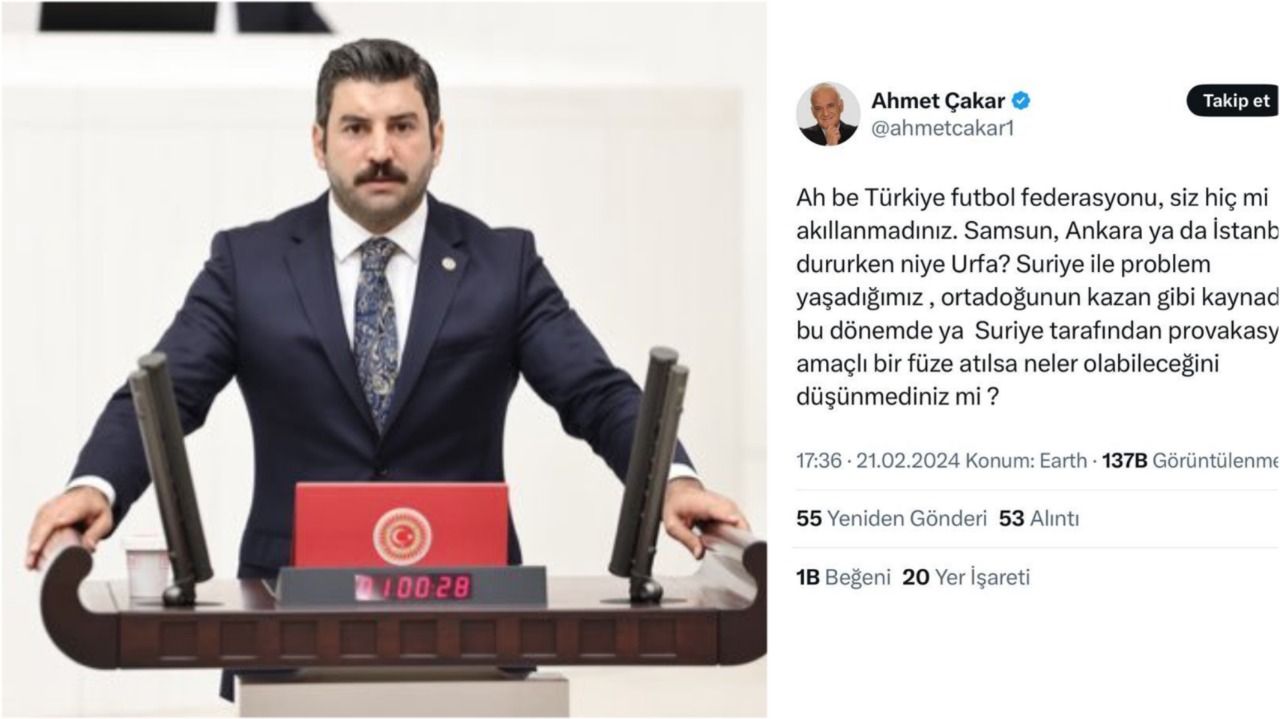 Eyyüpoğlu, Şanlıurfa huzur ve barışın sembolüdür: Derhal özür dile