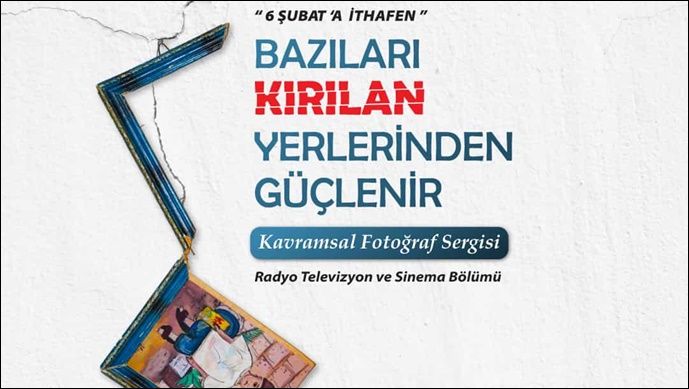 Harran Üniversitesi öğrencileri deprem temalı sergi düzenliyor