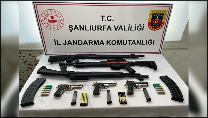 Şanlıurfa ‘da silah ve mühimmat kaçakçılığı operasyonu