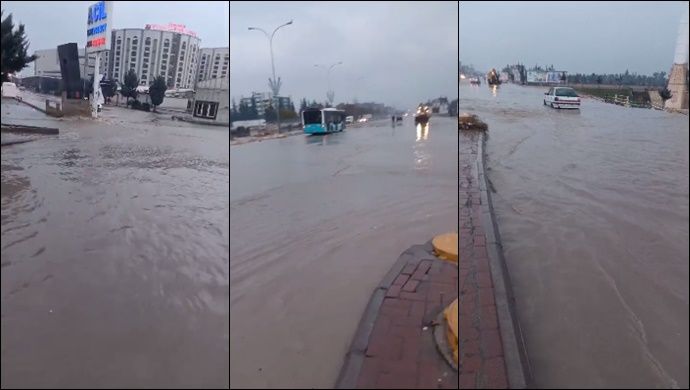 Şanlıurfa’da şiddetli yağış sele neden oldu