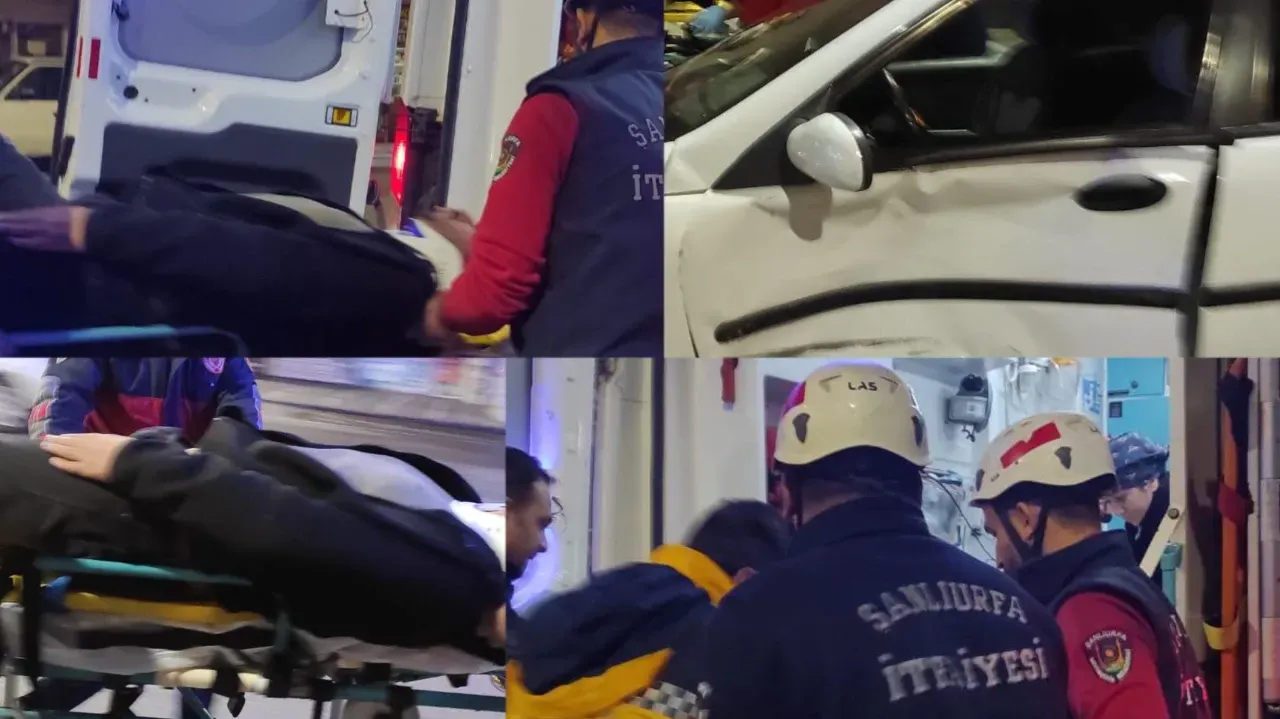 Haliliye ‘de sıkışmalı trafik kazası: 1 yaralı