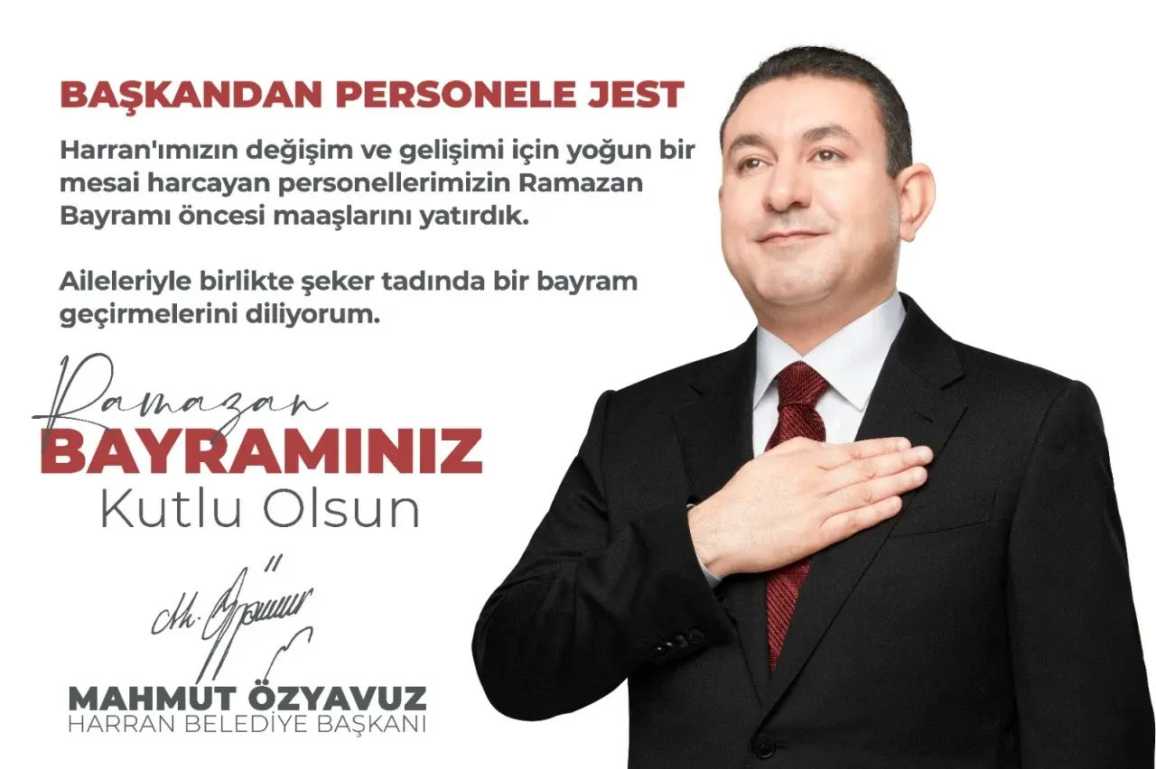 Başkan Özyavuz ‘dan Personele Jest, maaşlar erken yattı