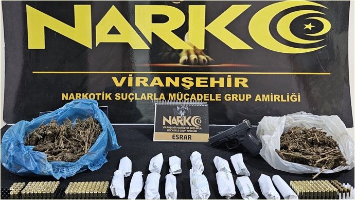 Viranşehir’de uyuşturucu operasyonu: 2 gözaltı