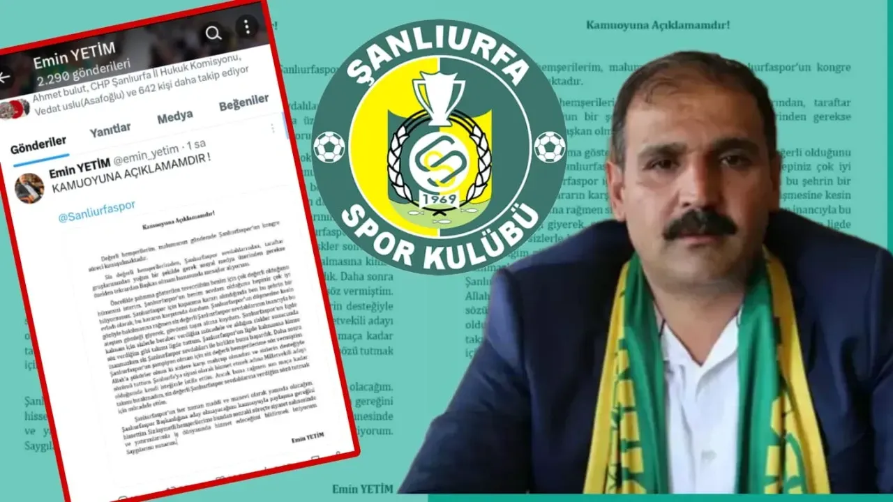 Emin Yetim, Şanlıurfaspor Başkanlığına Aday Olacak mı?