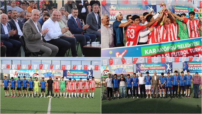 Karaköprü’de Liseler Arası Futbol Şöleni Tamamlandı