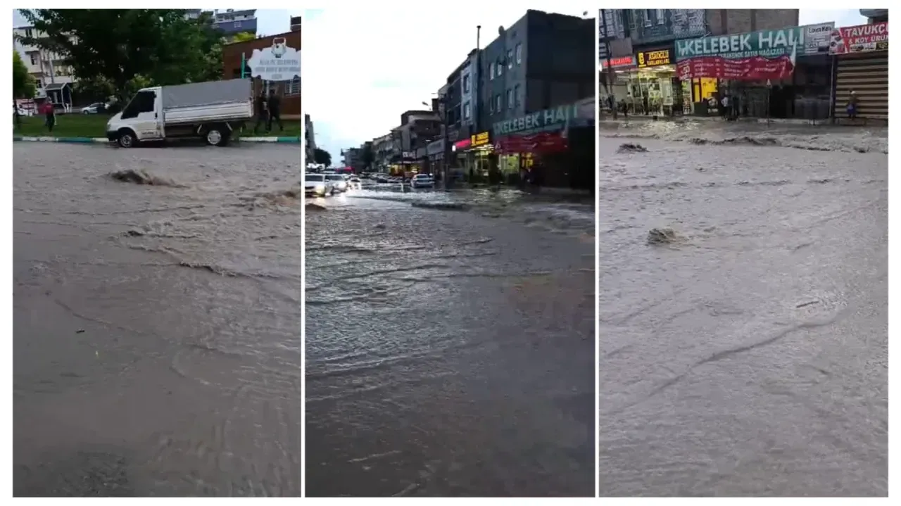Şanlıurfa’da 20 Dakikalık Sağanak Yağmur Sele Neden Oldu
