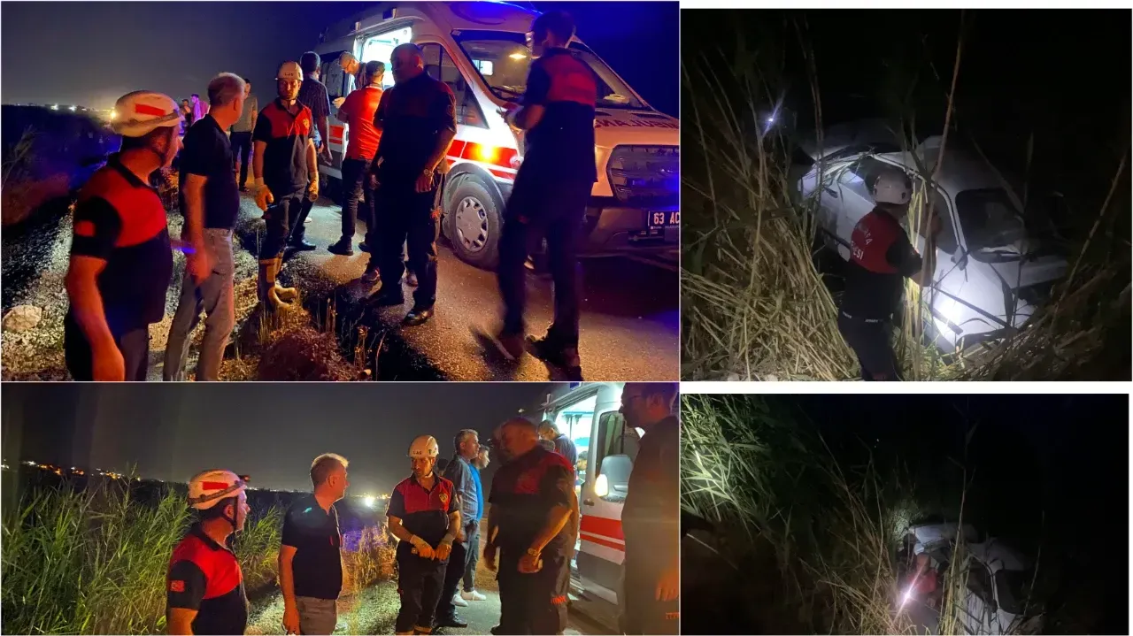 Şanlıurfa’da Otomobil Kanala Uçtu: 2 Yaralı