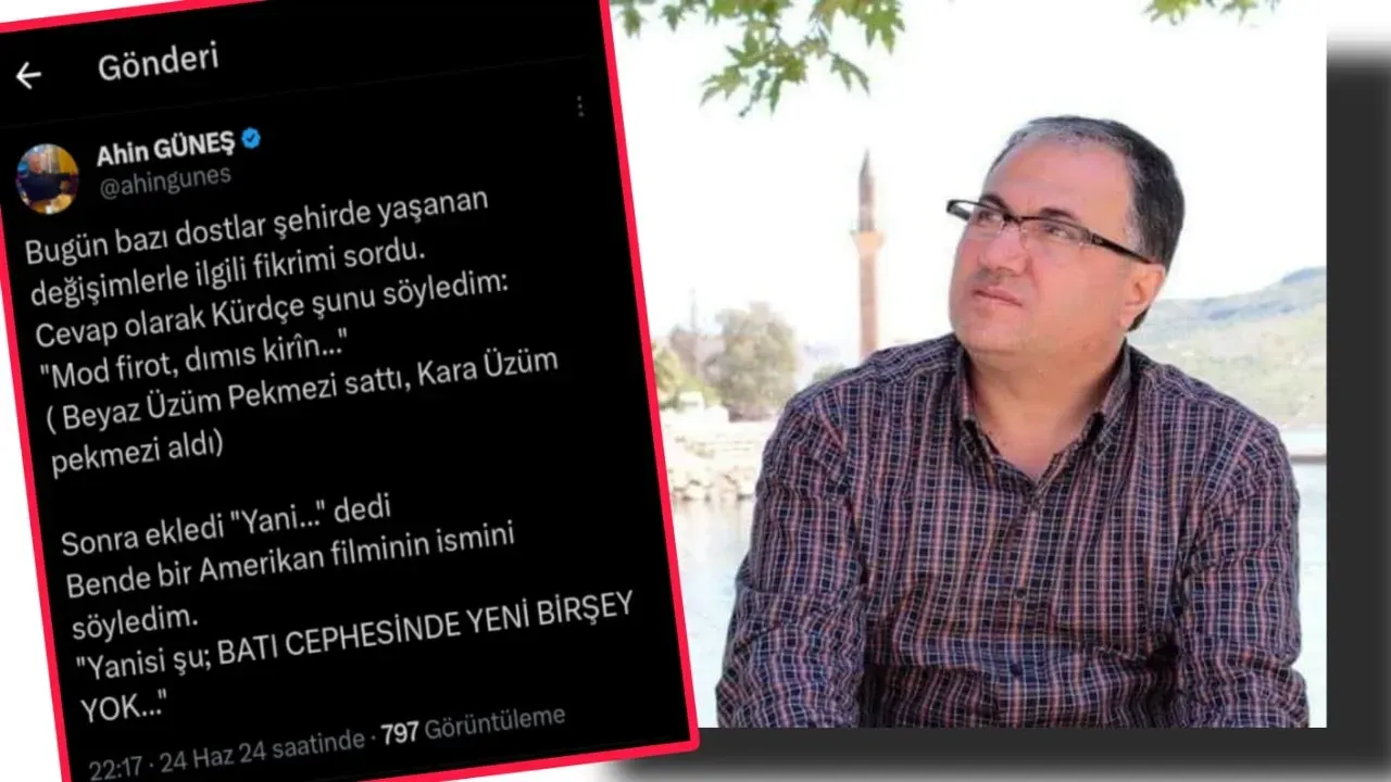 Ahin Güneş’ten Basın Daire Başkanlığı Atamasına Eleştiri :”Mod firot, dımıs kirîn…”
