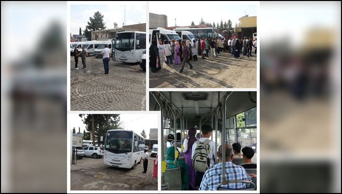 Ceylanpınar Belediyesi öğrencileri YKS’ya taşıdı