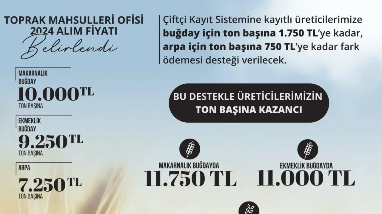 Mahmut Tanal: 2024 Hububat Alım Fiyatları Çiftçinin Ölüm Fermanıdır