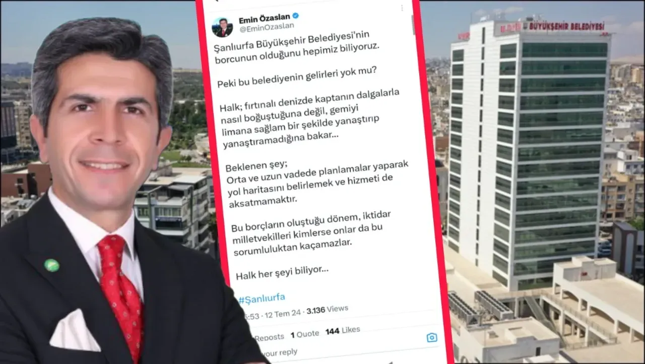Özaslan’dan Büyükşehir’e Borç Eleştirisi : “Önemli olan gemiyi limana yanaştırmak “