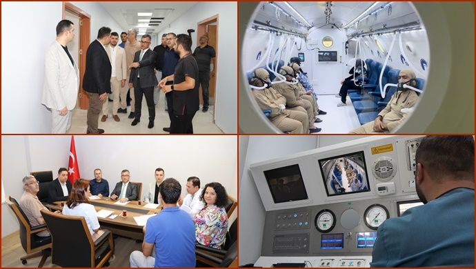 Hiperbarik oksijen tedavi merkezi bölgeye hitap ediyor