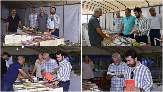 Eşbaşkan Kahraman Kitap Fuarı’nı ziyaret etti