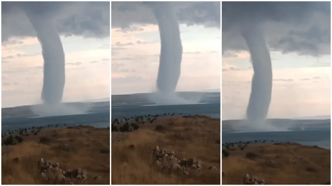 Fırat Nehri Üzerinde Hortum Paniği!