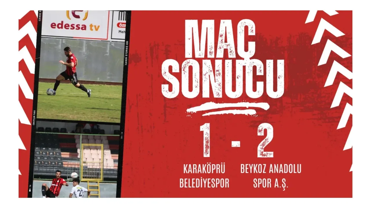 Karaköprü Belediyespor Evinde Beykoz A.Ş.’ye Mağlup Oldu: 1-2