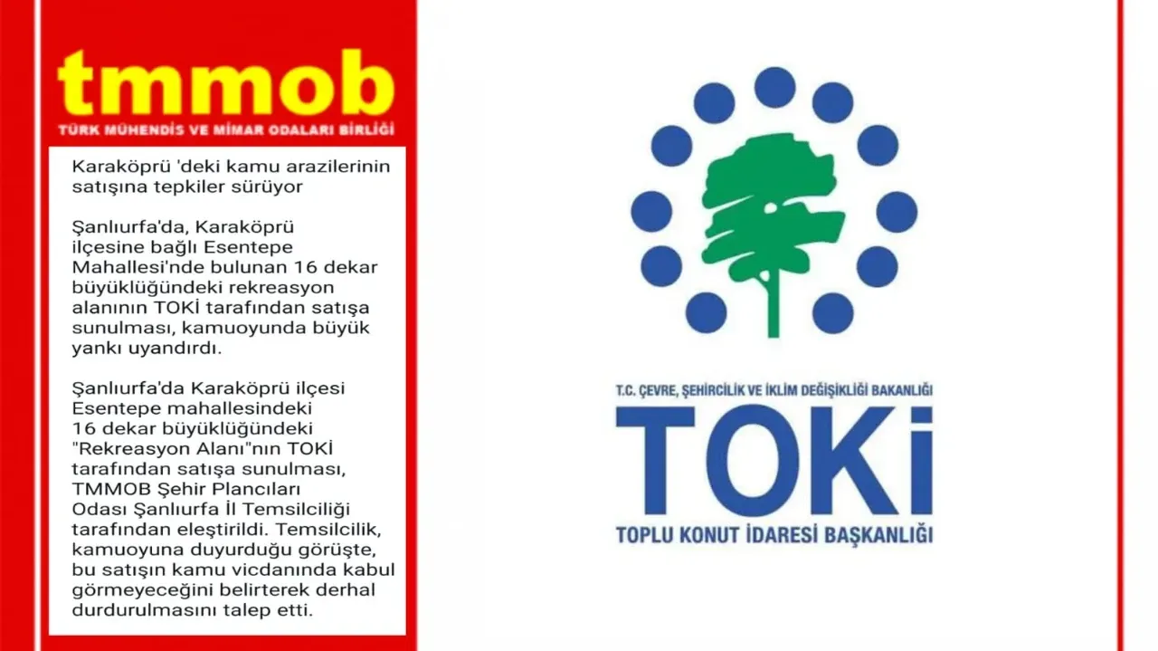 Karaköprü ‘deki kamu arazilerinin satışına tepkiler sürüyor