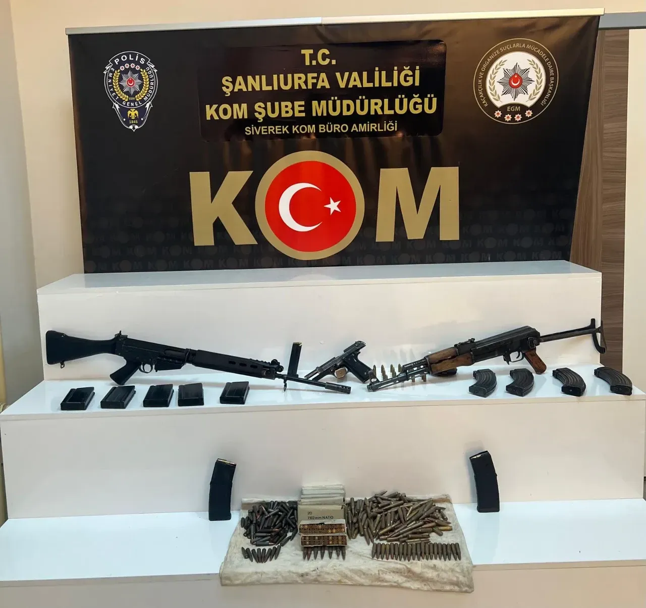 Şanlıurfa ‘da silah ve mühimmat ele geçirildi