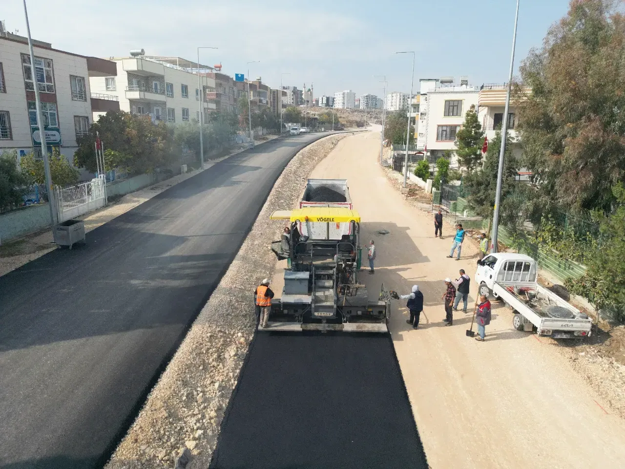  Büyükşehir Belediyesi’nden Batıkent Mahallesinde Asfaltlama Çalışması