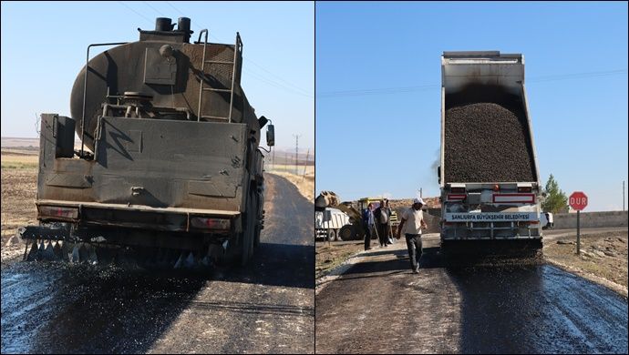  Büyükşehir Ekiplerinden Kırsalda Asfalt Seferberliği