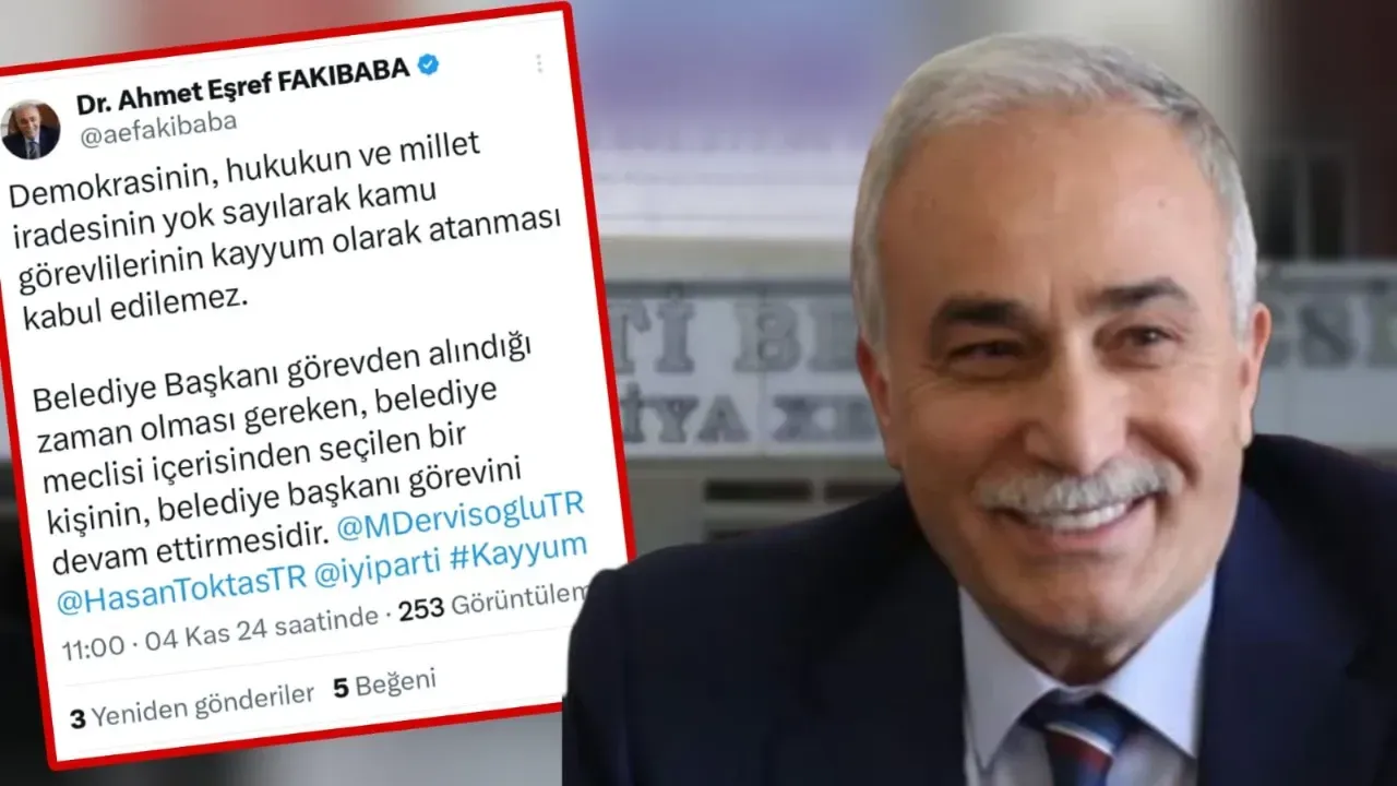 Fakıbaba’dan Kayyum Tepkisi: “Demokrasi ve Hukuk Yok Sayılıyor”