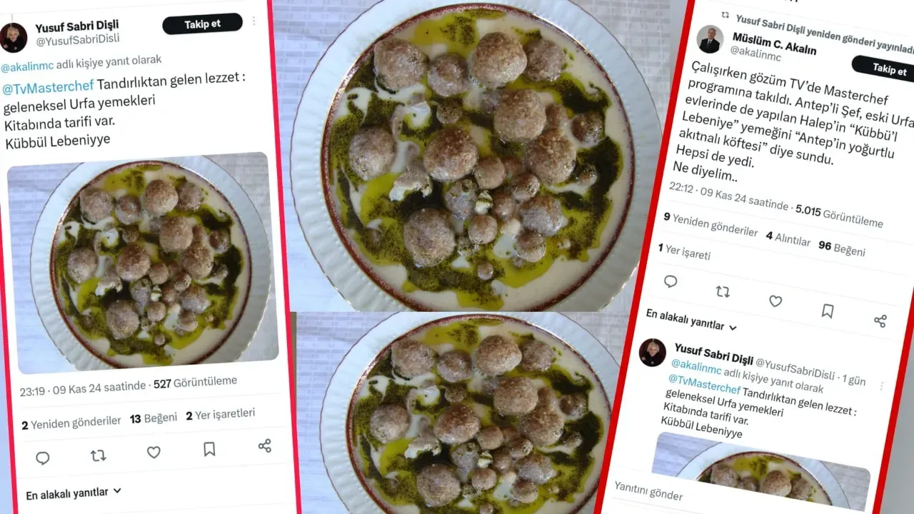 MasterChef’te “Kübbü’l Lebeniye” Urfa Değil Antep Yemeği Diye Sunuldu