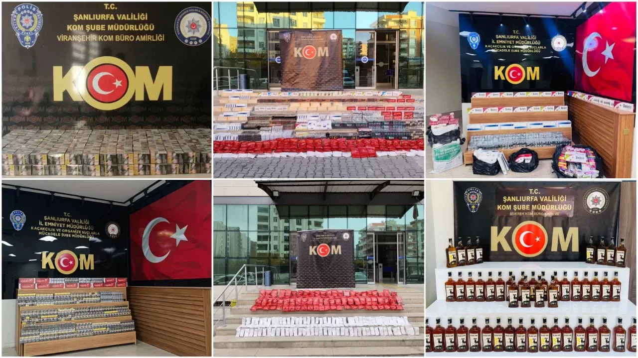 Şanlıurfa’da kaçakçılık operasyonu:6 gözaltı