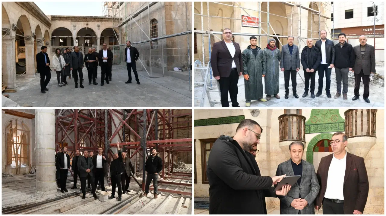 Vali Şıldak, Tarihi Camilerde Devam Eden Onarım Ve Restorasyon Çalışmalarını İnceledi