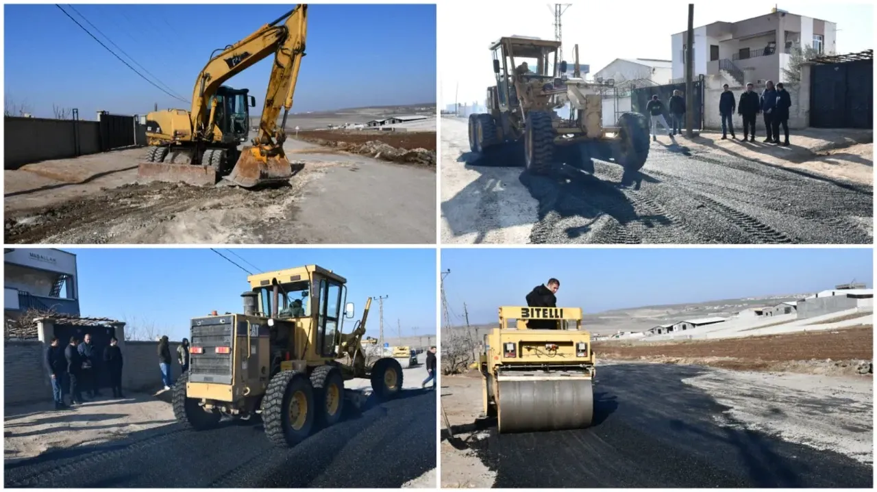 Yeni hayvan pazarı yolunda bakım ve onarım çalışması