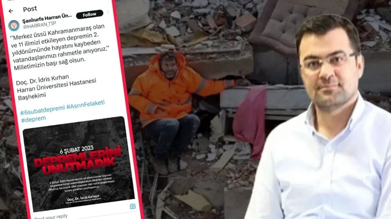 Başhekim Doç. Dr. İdris Kırhan’dan 6 Şubat deprem mesajı
