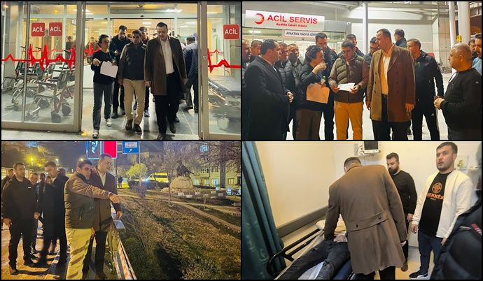 Vali Vekili Kılınçoğlu Olay Yerinde İncelemelerde Bulundu