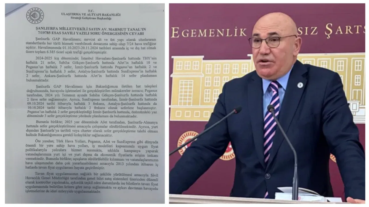 Bakan Uraloğlu’nun GAP Havalimanı Açıklaması Urfalıları Tatmin Etmedi