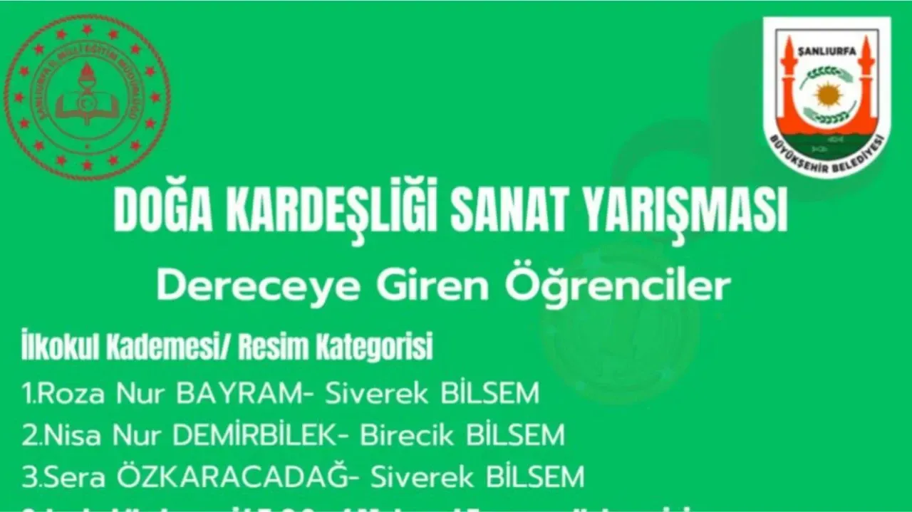 Siverek BİLSEM Öğrencilerinden Sanat Başarısı