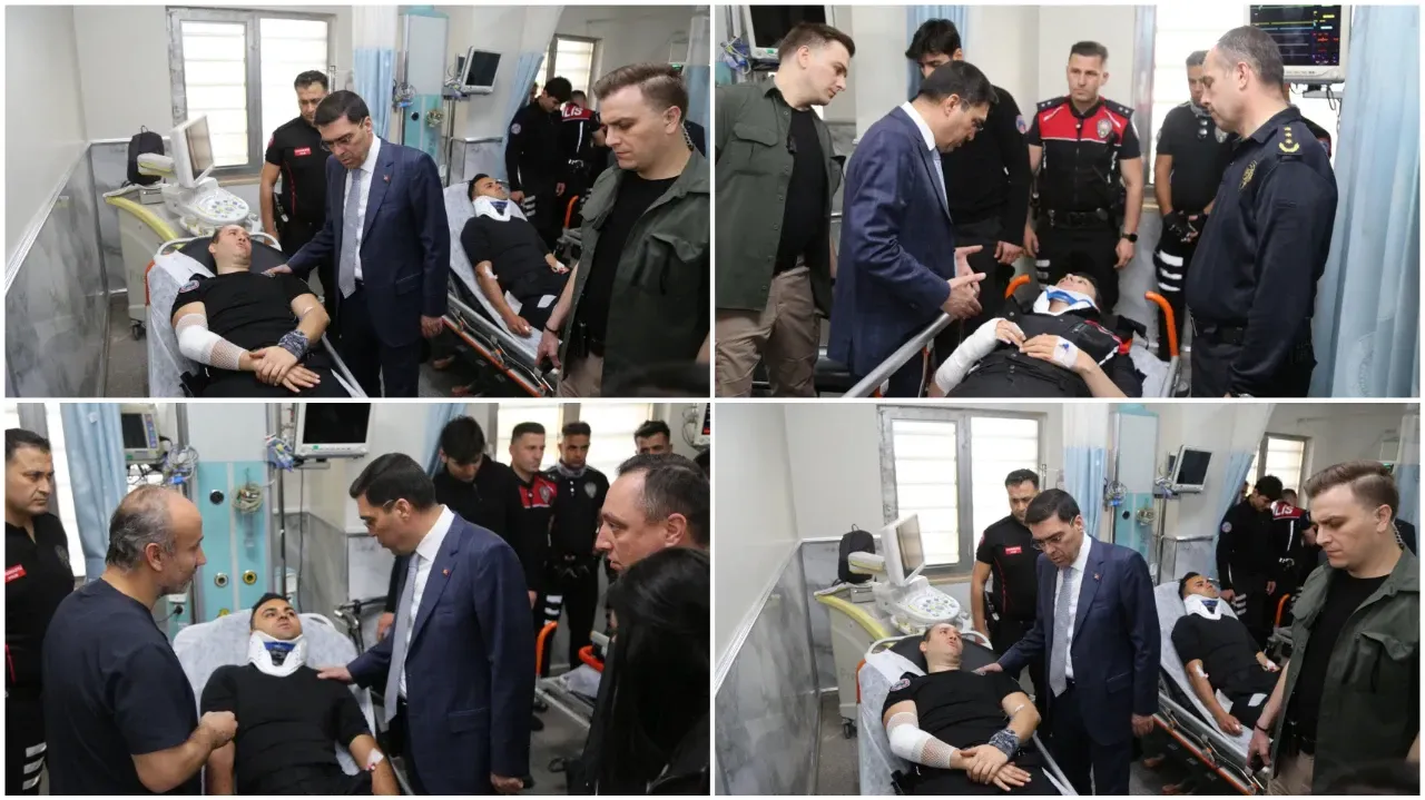 Şanlıurfa’da Trafik Kazası: 4 Polis Yaralandı