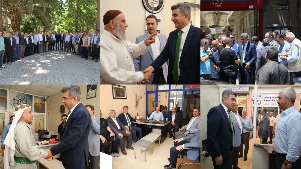 AK Parti Şanlıurfa İl Başkanı Günbegi’den Buğday Pazarı Esnafına Ziyaret