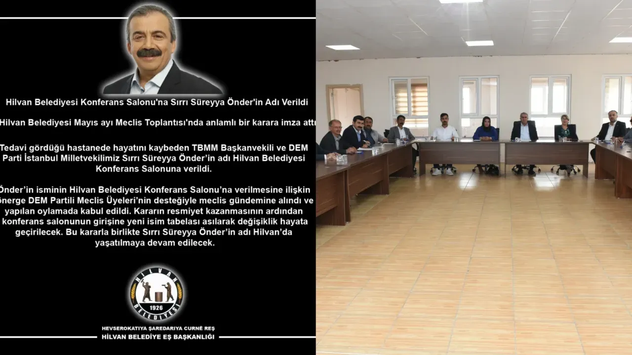 Sırrı Süreyya Önder’in adı Hilvan’da yaşatılacak