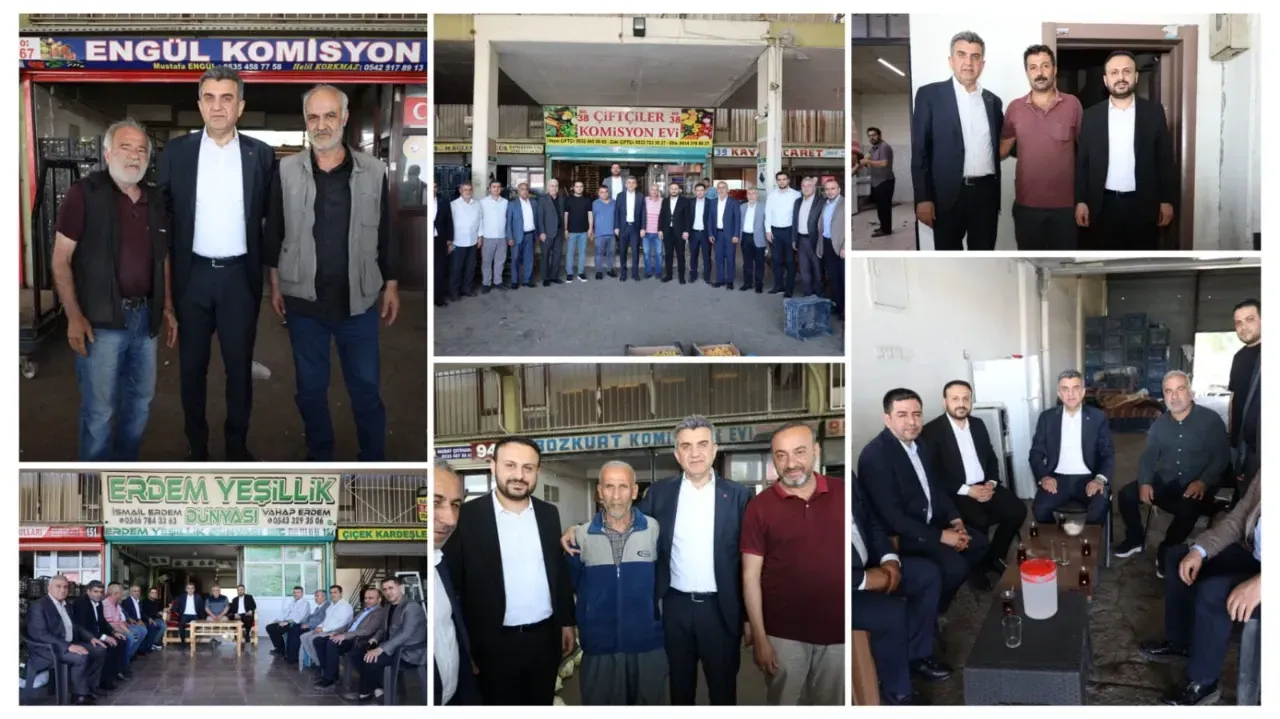 Ak Parti İl Başkanı Günbegi Hal Esnaflarını Ziyaret Etti
