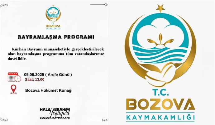 Bozova Kaymakamlığı’ndan Bayramlaşma Programı Daveti